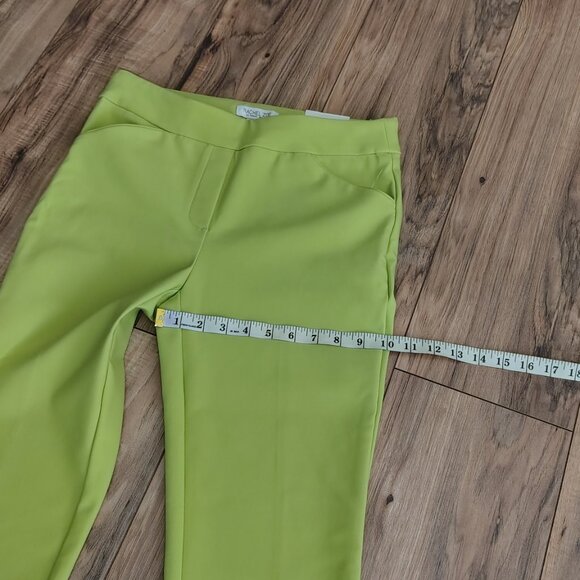 Rachel Zoe Women's Lemon Green Dress Pants Size 6 - Picture 5 of 9
